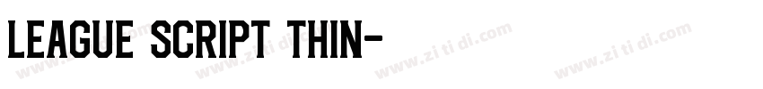 League Script Thin字体转换